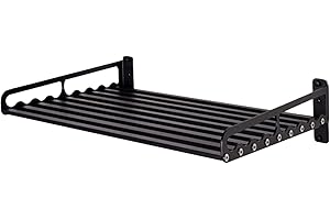Over-the-Stove Black Microwave Shelf with 80lb Load