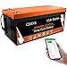 Produktbild CHINS Lifepo4 Batterie 200ah 12v Bluetooth Unterstützung Low Temperature Charging (-4 /- 20°C), eingebautes 100A BMS mit App,Wiederaufladbar Versorgungsbatterie über 2000 Lebenszyklen