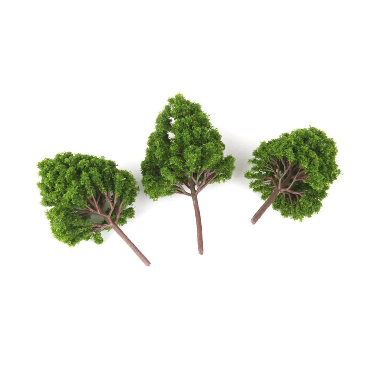 Alipis 40piezas Árboles Escenografía De Decoración De Paisaje Verde Árboles Artificiales para Dioramas y