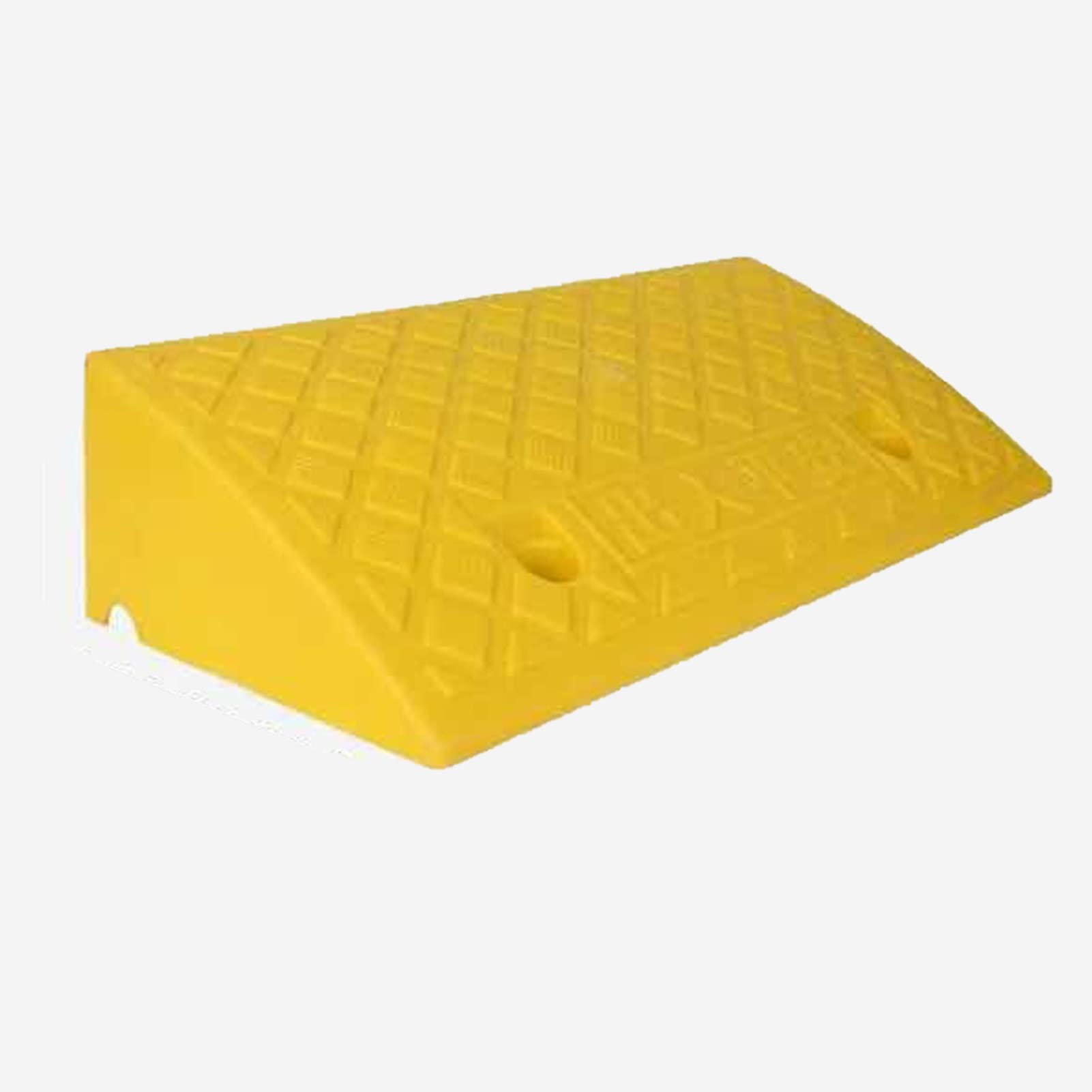 Cocoarm Pasos de Topes de Velocidad Cuesta Arriba, Rampa de Umbral de Plástico con Base Engrosada, Agarre Texturizado Amarillo Negro, Rampa de Acceso de Automóvil de Alta Visibilidad para