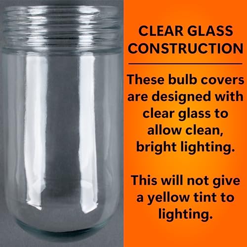 FryOilSaver Co, CHG L10-X006 Glass Globe Bulb Cover for Walk in Refrigerators, Light Bulb Protector Globe for Hood Bulbs, 31902, Pack of 2 - Image 4