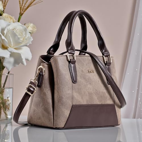 Image of EXOTIC Three section Denim Design, Multipurpose handbag with Shoulder Strap