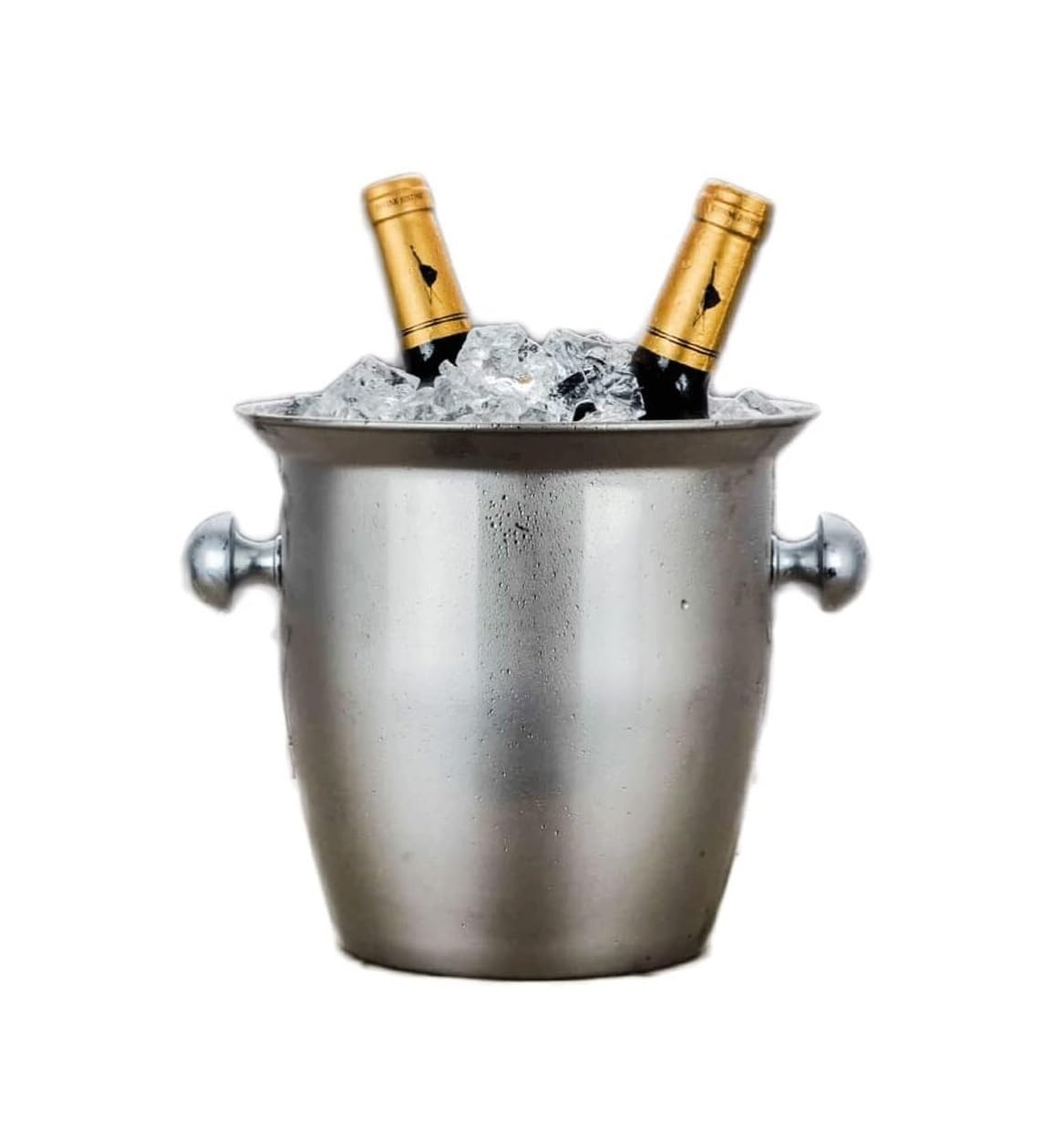 JCAKES Cubeta de Hielo Cubo de Hielo Grueso de Acero Inoxidable for Fiestas, Barra casera, Cerveza fría, Cubo de Hielo de Gran Capacidad, manténgalo frío y seco Fiesta (Color : Large 5l)