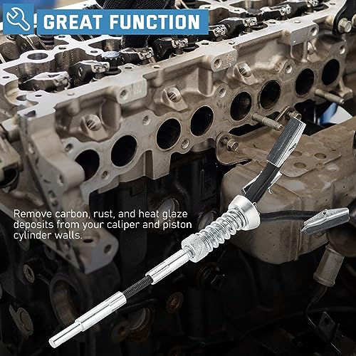 Atpeam AP-050901 Engine Cylinder Hone Tool Adjustable Deglazer Set For Grinding Holes From 3/4 Inch To 2-1/2 Inch Diameter With Extra 3-Piece 1-1/8 Inch Long Stones 220 Grit thumb #5