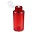 10oz Push Down Pump Dispenser Flip Top Cap Refillable Empty Bottle - Color: Red - Lockable Travel Cosmetic Packaging Empty Bottle for Nail Polish Manicure