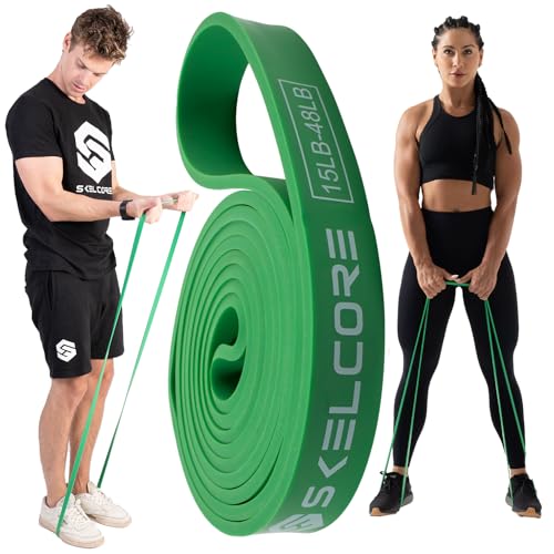 Skelcore Resistance Bands - Durable Pull-Up Assistance Bands for Men & Women - Lightweight, Portable Fitness Bands for Strength Training, Yoga, Pilates & Flexibility Workouts