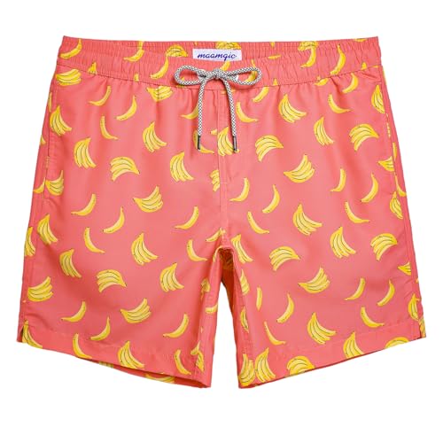 Image of maamgic Mens Swim Trunks Quick Dry Swim Shorts with Mesh Lining Funny Swimwear Bathing Suits 7inch