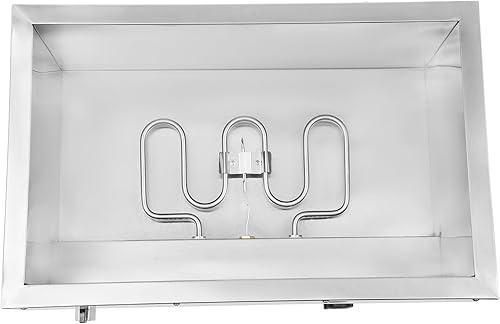 Miniatura 5 de Calentador de alimentos comercial de 4 bandejas, 110 V, 600 W, mesa de vapor eléctrica de 5.9 in6 pulgadas de profundidad, buffet profesional de