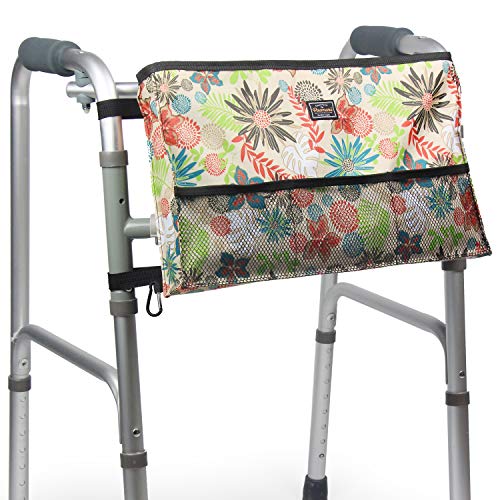 Walker Bag Wheelchair Accessories by Pacmaxi, Walker Accessory Tote Pocket for Walkers Rollators