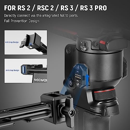 NEEWER Dual Handgrip Compatible with DJI RS4 RS4 Pro RS3 RS3 Pro RS2 RSC2 Ronin S SC Gimbal - Image 3