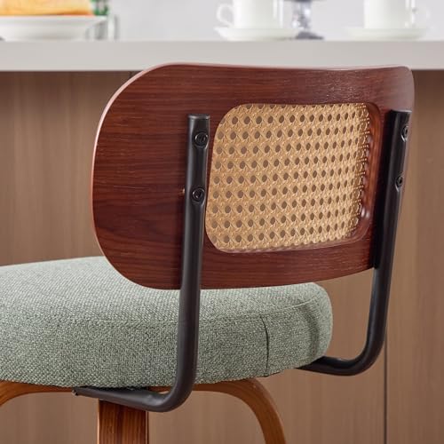 Image of YaFiti 26 Inch Bar Stools Set of 3, Light Green