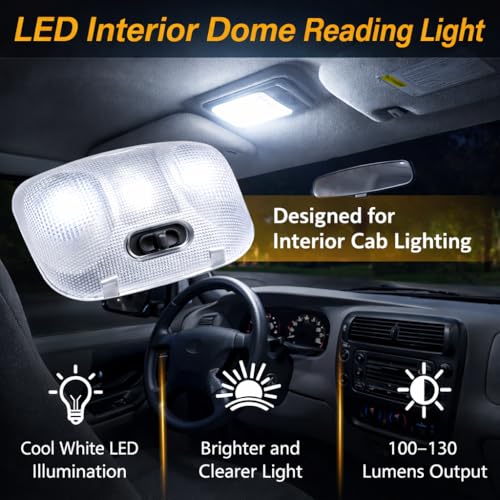 Lámpara LED de lectura para techo Ford Ranger 1993–2004 miniatura 2
