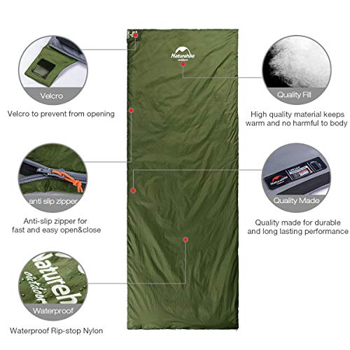 image for Naturehike Lightweight Ultralight Sleeping Bag, Envelope Backpacking P