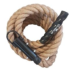 Climber Rope L5 m Ø38 mm: El accesorio imprescindible para perfeccionar el escalado de cuerda Cuerda de sisal Longitud: 5 m Fabricado en:- Francia