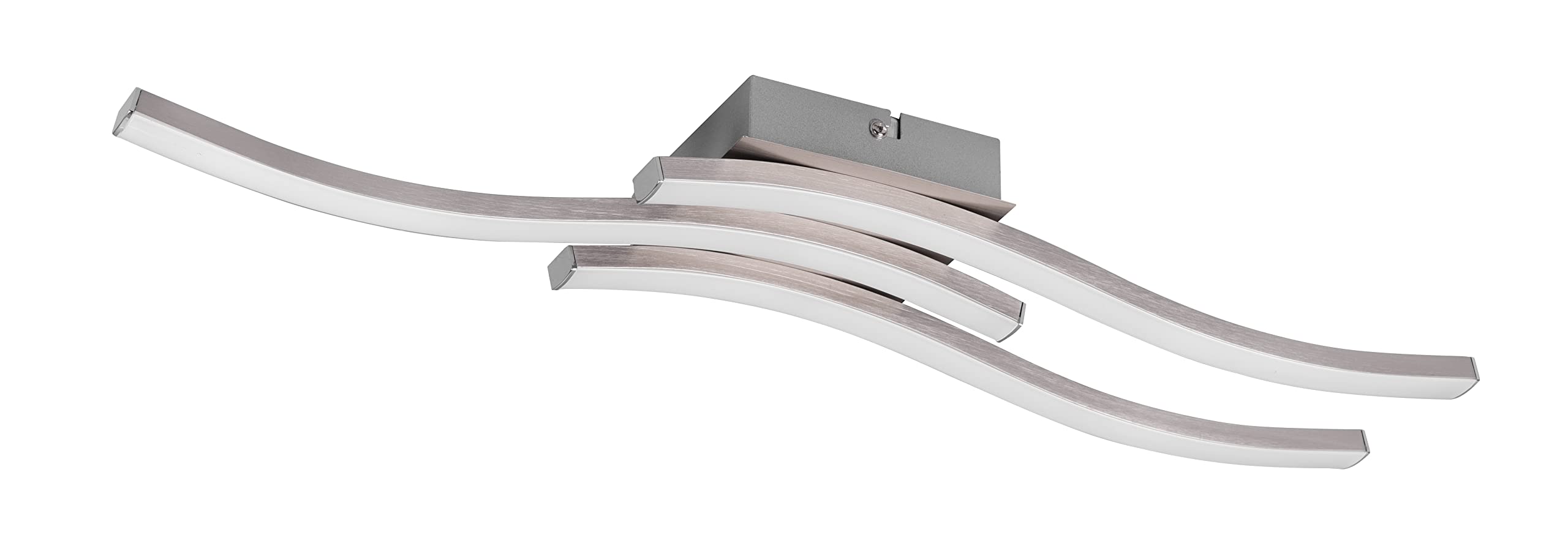 Rl Live Your Light Matte Nickel Reality Leuchten Route R62473407 Led Ceiling Light Metal Matt Nickel Plastic White Includes 3X 5 Watt Leds
