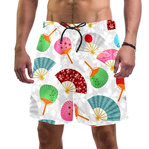 Maillots de bain pour hommes JDEZ short de plage séchage rapide ventilateurs japonais