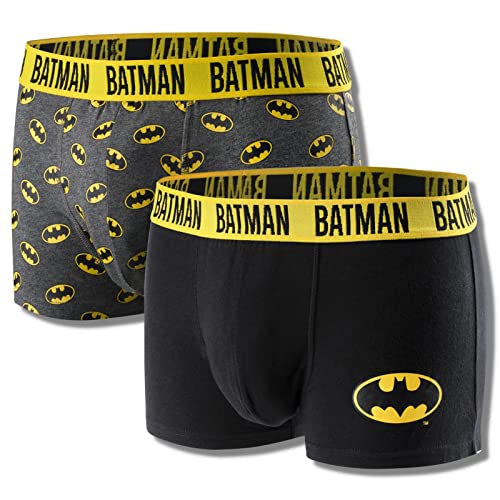 DC Comics The Batman Calzoncillos Hombre Boxer Regalos Originales 2 Pares Batman 2 XL
