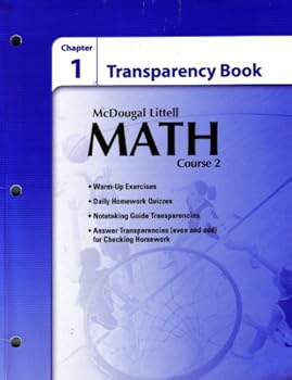 Paperback McDougal Littell Math Course 2: Transparency Book: Chapter 1 Course 2 Book