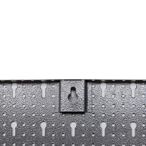 Lochblech aus Metall mit Eurolochung für Lochwand, Hammerschlaggrau – Ansicht 2
