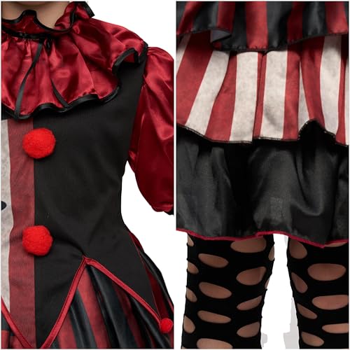 Disfraz de payaso terrorífico para niñas talla L miniatura 5