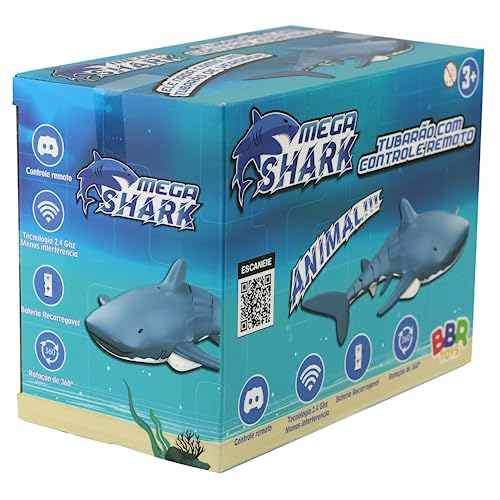 Tubarão Mega Shark com Controle Remoto BBR Toys