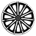 Produktbild AUTO-STYLE Satz Radzierblenden Nero 18-Zoll Silber/Schwarz