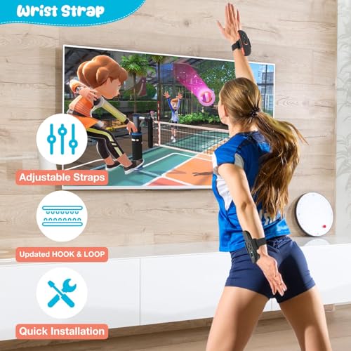 innoAura 15 En 1 Kit d'Accessoire Switch 2 Sport avec Sac de Rangement, Kits Accessoires pour NS Switch 2(2025) Family Party Pack Avec Volant, Poignée J-Con, Raquette Tennis, Glof Club, Sangle Jambe – vue 5