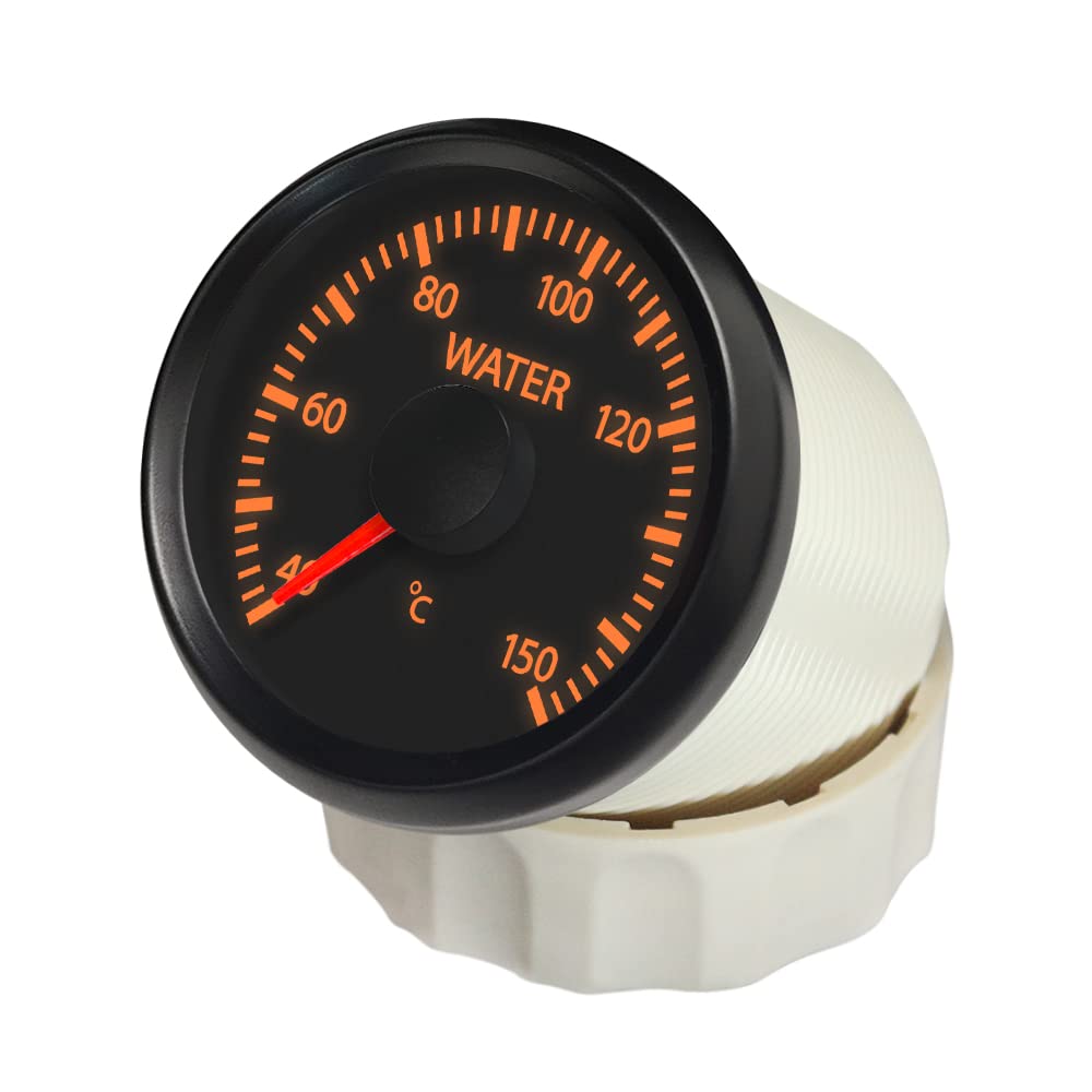 ELING 52mm WiFi Wassertemperaturanzeige 40-150℃ Temperaturmesser für Auto LKW RV 12V 24V mit Hintergrundbeleuchtung