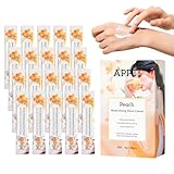APPTI Moisturizing Hand Cream, Relieves and Repairs Hand Lotion, Travel Size Hand Cream, Peach Fragrance, Pack of 20