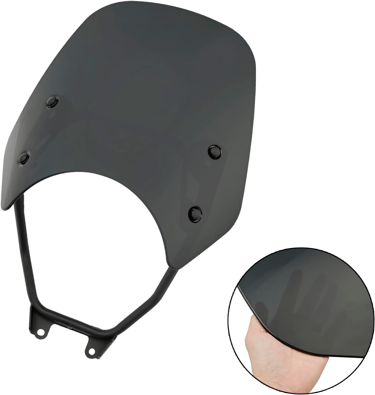 ABS Motorcycle Windshield WindScreen for HONDA GB350 2023-2024, for HONDA GB350S 2023-2024