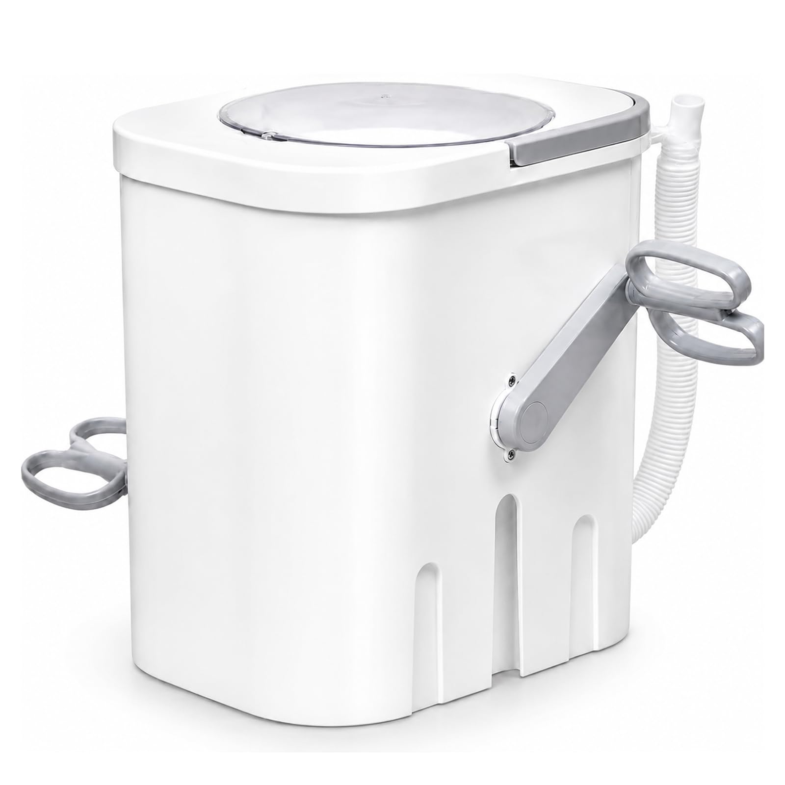 Mini lavatrice con manovella, lavatrice portatile da campeggio senza elettricità
