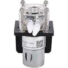 Oumefar Peristaltic Pump Three Rollers 500mL/M Dosing Pump Geared Motor Lab Peristaltic Pump Aquarium Drip Metering Pump with Base12V