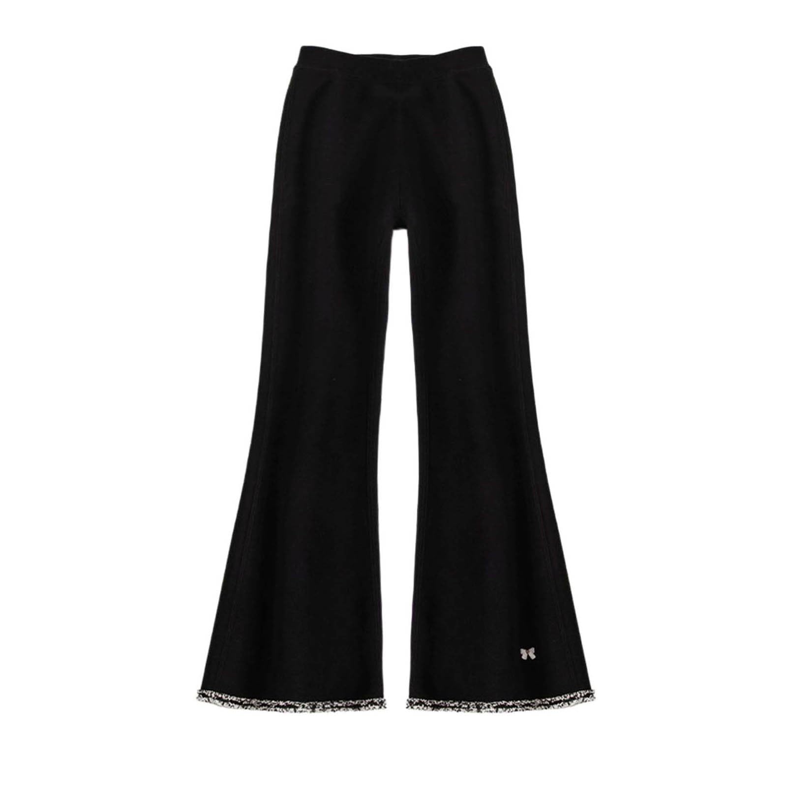 Jogging Enfant Fille - Pantalon Évasé d'hiver pour Filles Doublé Polaire Coupe-Vent Léger et Confortable pour Enfants et Grandes Jeunes Filles