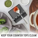 Silicone Utensil Rest with Drip Pad for Multiple Utensils, Heat-Resistant, BPA-Free Spoon Rest & Spoon Holder for Stove Top, Kitchen Utensil Holder for Spoons, Ladles, Tongs & More - by Zulay - Image 2
