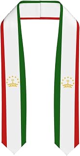 Personalized Graduate Tajikistan Flag 2026 2027 Adults Graduation Shawl Stole