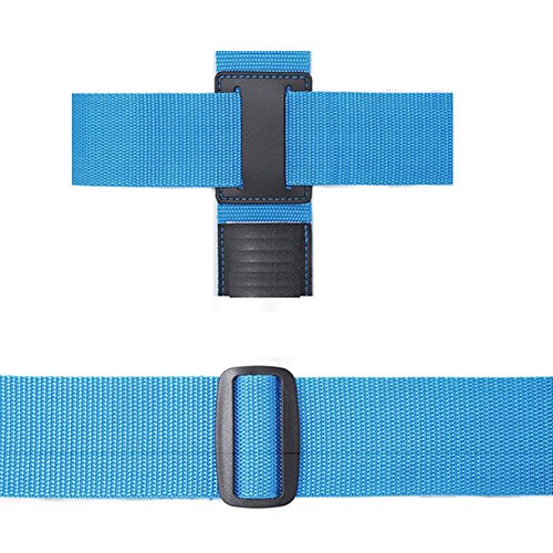 Adjustable Cross Travel Luggage Straps Suitcase Packing Belt Travel Accessories Protective Band for 20"-34" Suitcase (Blue)4