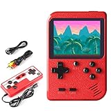 Portable Game Console, Retro Games Console for Kids Adults, 3.0-Inches Screen Handheld Game Console with 500 Classic Games, Supports for Connecting TV & Two Players, Gifts for Boys Girls Adult