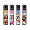 Clipper  Lighters in Multipack   Set of 4 with Cool Look   Sustainable   Includes Free Crystal Decorative Balls Penguin #2