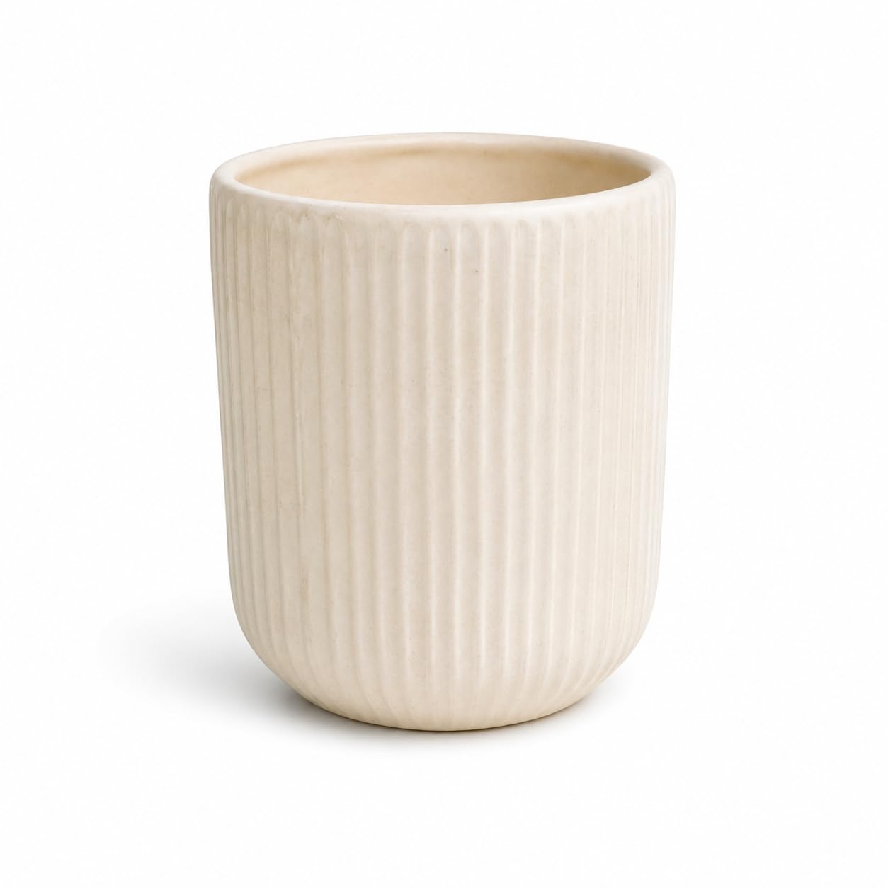 celestiall encanto cream ceramic planter & holder for kitchen & makeup