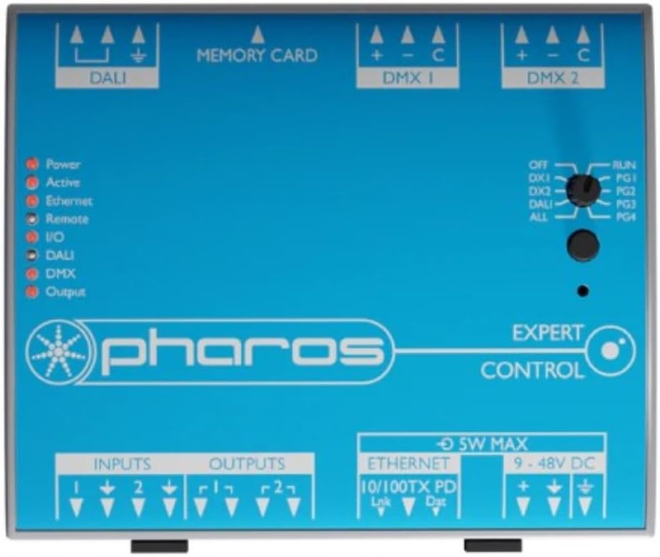 SIRS-E Pharos XPC 1 Expert Control 1 - 512 Channels EDMX/DMX, Dali, IO, Stand Alone Ethernet Controller