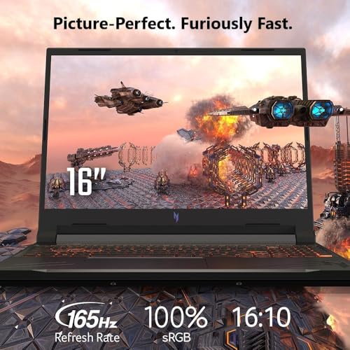 Nitro V16 Gaming Laptop - 16" 165Hz WUXGA, AMD Ryzen 7-8845HS (processore Octa-Core AI), RTX 4060, 64 GB DDR5 RAM, 4 TB SSD, Lifetime Microsoft Office & Windows 11 Pro & Silent Mouse - Notebook - Immagine 3