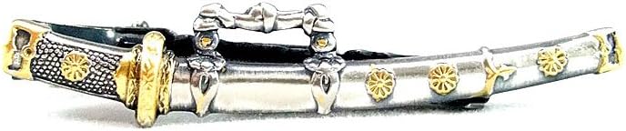 Katana Sword Unique Tie Clip Bar Pin RooZee Made in Japan Tie Clasps & Tacks #1