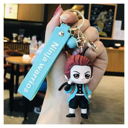 Image of MALKIN Rubber Keychain | Demon Slayer Action Figure | Anime Merch | Tanjiro (Multicolor)