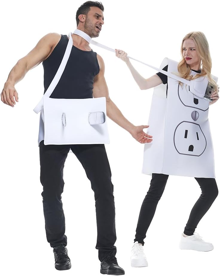 ReneeCho Plug and Socket Halloween Costume Adult Funny Couple Outfit - Image 3