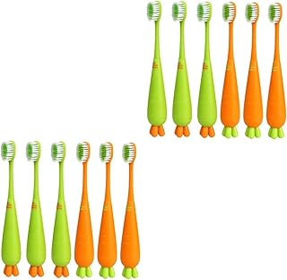 FOMIYES 12 Pçs Escova De Dentes De Cenoura Escovas De Dentes De Cerdas Macias Escovas De Dentes Fofas Adoráveis Escova De Dentes Infantil Escova De Dentes Macia Ferramenta De