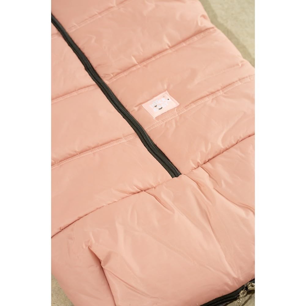 Sacco Passeggino Invernale Universale Interbaby | Copri Passeggino Universale Morbida | Sacco Termico per Ovetto Rimovibile, Doppia Apertura, Facile da Lavare, Materiali Anallergici, Rosa