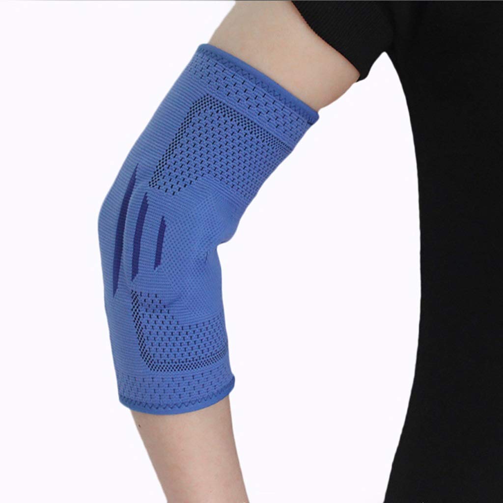 HBJWOV Elbow support Gym Sport Elbow Protector Pad Arm Sleeve Guard Gym Safety Silicone(Small)