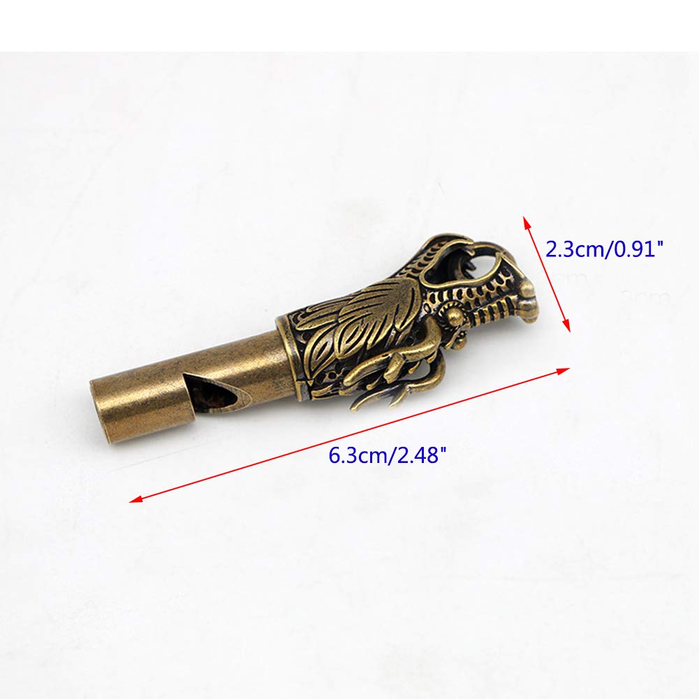 Xinally Loudest Brass Whistle?Dog Whistle,1 pcs Piece Outdoor Survival Whistle?Emergency Whistle On Key-Chain or Hang Around Your Neck and Carry it Anywhere!