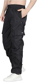 Men’s Water-Resistant Parachute Pants | Mens Bottom Wear | Cargo Pants for Men | Korean Pants for Man | Baggy Trackpants |... Price In India