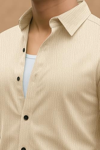 Image of Popcorn Textured Shirts for Men Chiku L